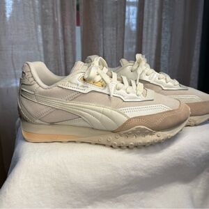 PUMA Blacktop Rider Glimmer Ivory Sneakers Tennis Shoe 7